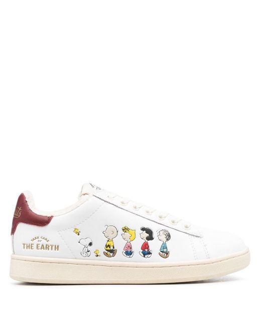 MOA White Peanuts Family Gallery Sneakers