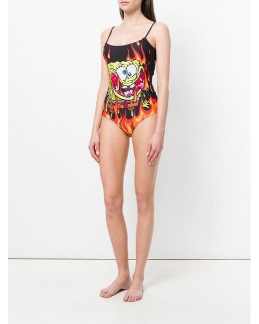 Moschino Spongebob Swimsuit in Black Lyst