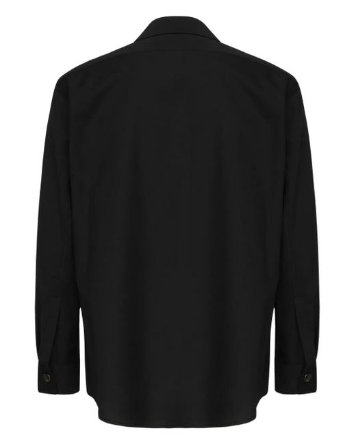 Giuliano Galiano Black Magik Zip-Front Shirt for men