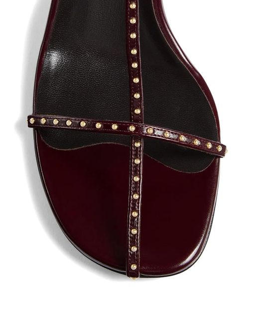 Khaite Red Cage Sandals