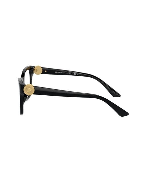 Versace Brown Medusa-Plaque Square-Frame Glasses