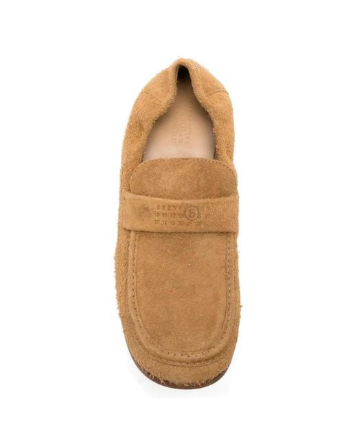 MM6 by Maison Margiela Natural Mocassins À Entaille Penny for men