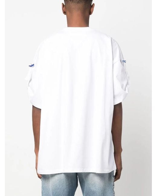 The Salvages White Logo-Print T-Shirt for men