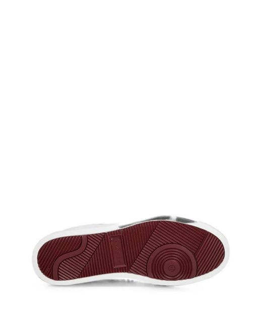 Gant White Logo-Print Panelled Sneakers for men