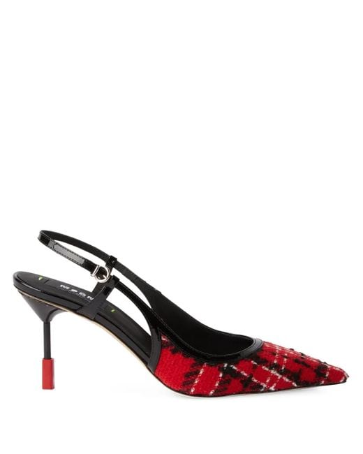 MSGM スリングバック パンプス Red
