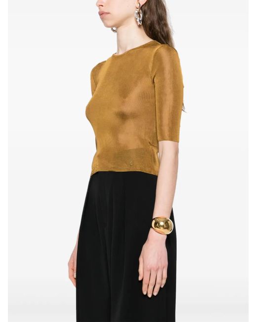 Saint Laurent Brown Top Cassandras