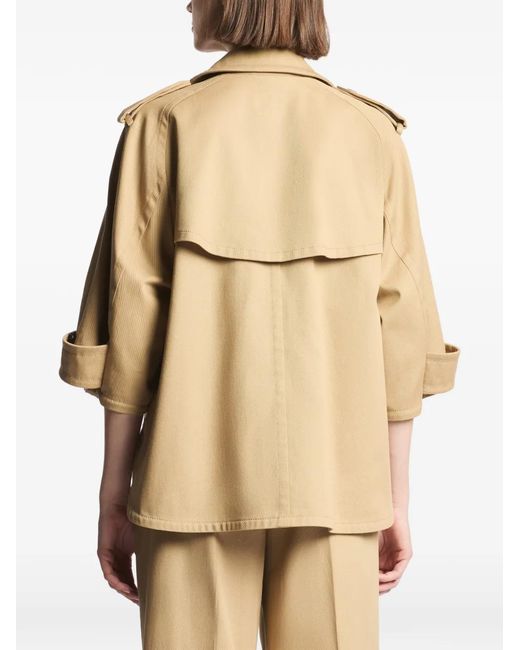 Fay Natural Double-Breasted Trench Jacket