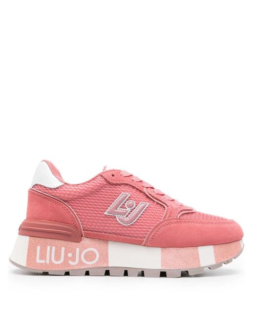 Liu Jo Pink Amazing 25 Flatform Sneakers