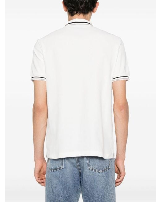 T-shirt a maniche lunghe con stampa di Emporio Armani in White da Uomo