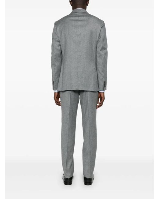 Zegna Gray Wool Suit for men