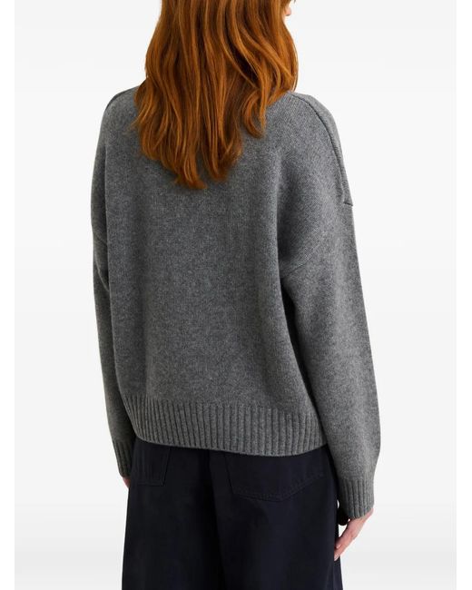 Pringle of Scotland Gray Argyle Cashmere Cardigan
