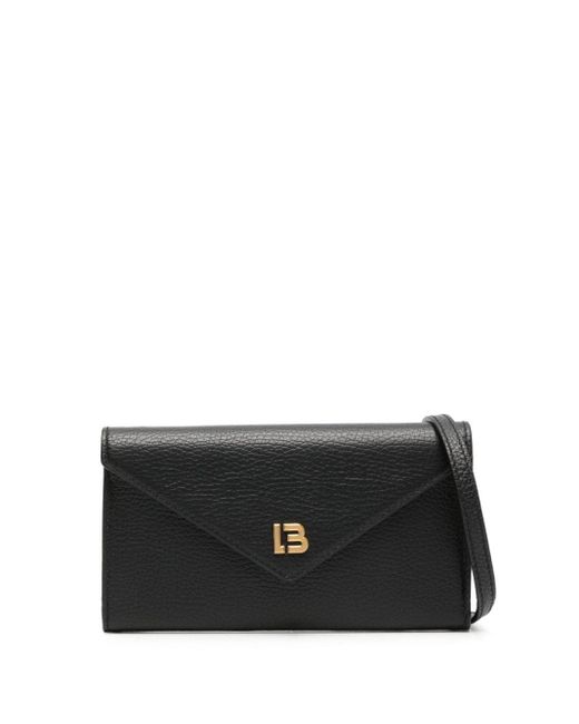 Bimba Y Lola Black Mini Leather Crossbody Bag