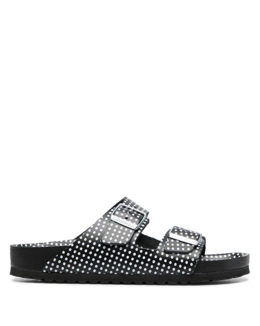 Sandales à pois Cuir Birkenstock en coloris Noir | Lyst