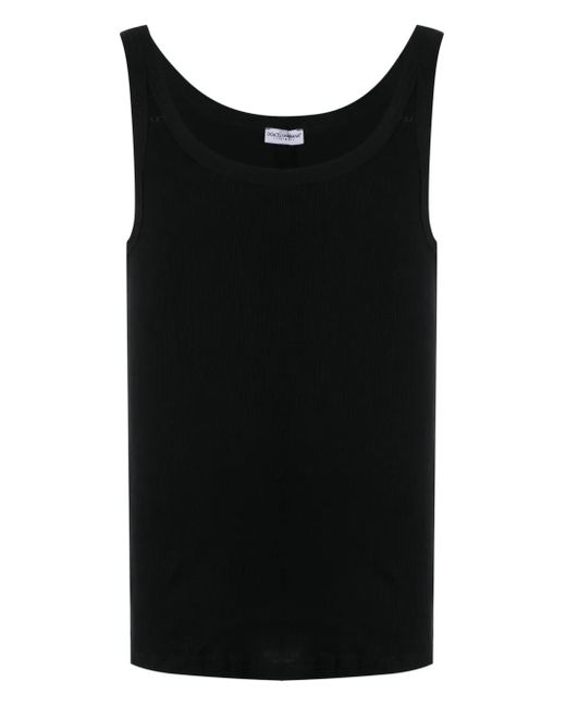 Dolce & Gabbana Black Marcello Ribbed Knit Tank Top for men