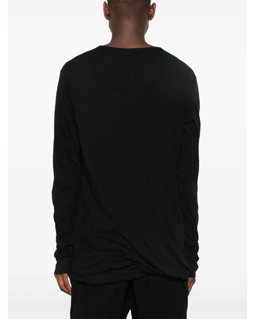 Rick Owens Black Double T-Shirt for men