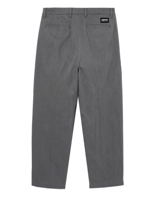 Neighborhood Gray Pleated-Pocket Cuffed Trousers for men