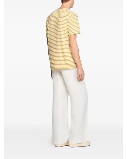 Sandro Natural Striped T-Shirt for men