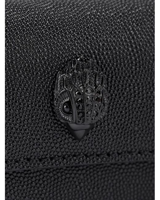 Kurt Geiger Black Shoreditch Grained Eagle Head Clutch Bag