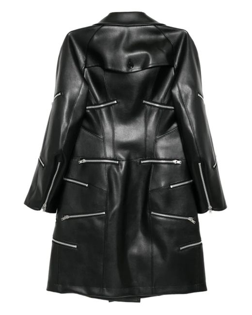 Junya Watanabe Black Double-Breasted Coat