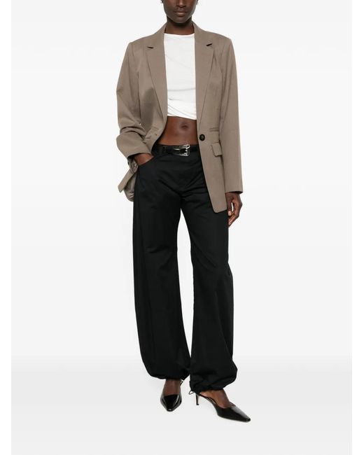 Gestuz Brown Single-Breasted Blazer