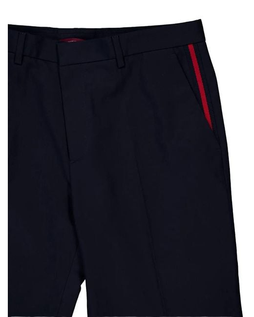 Gucci Pantalon Met Webstreep in het Blue voor heren