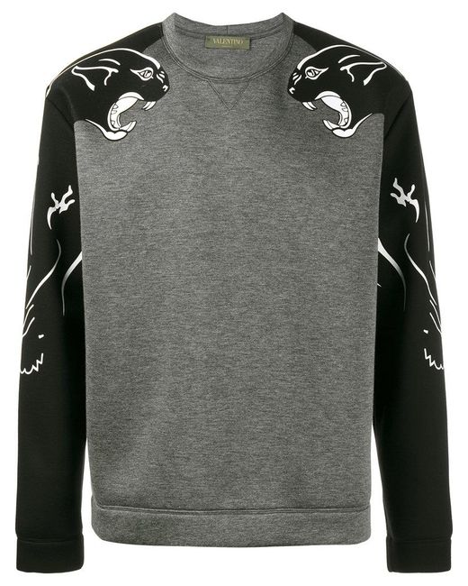 Valentino Black Panther Print Sweatshirt for men