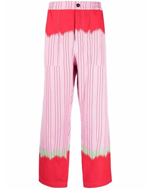 Henrik Vibskov Red Crunch Straight-Leg Trousers for men