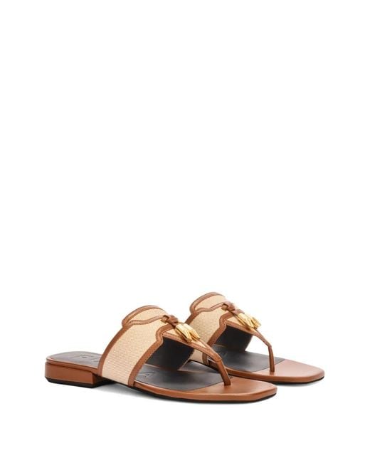 Furla Brown Summer Sandals