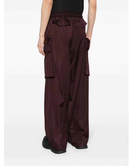 Julius Red Wide-leg Cargo Trousers for men