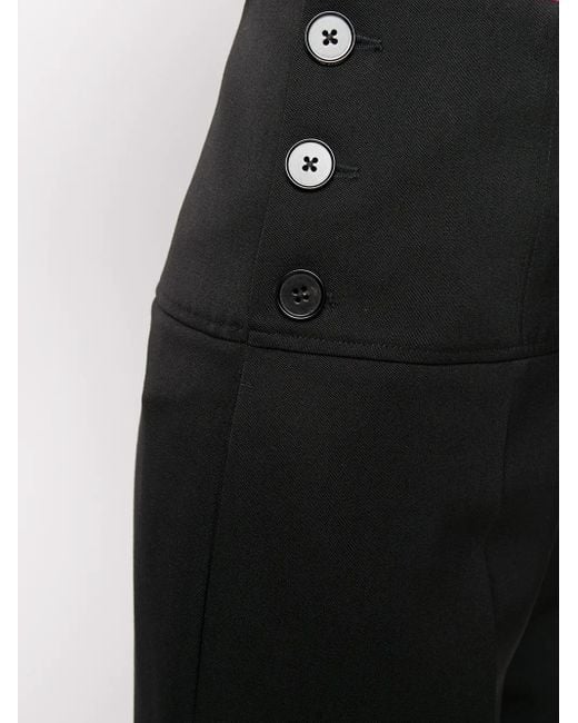 Jil Sander Black Wide-Leg Tailored Trousers