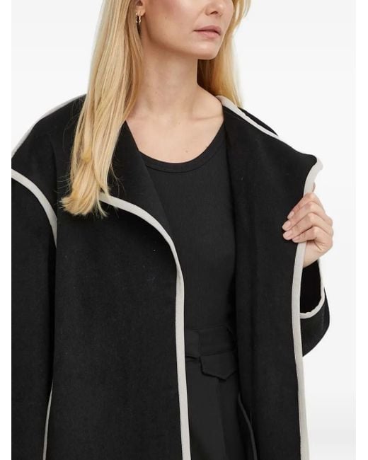 Bruuns Bazaar Black Jacke Mit Kontrastpaspeln