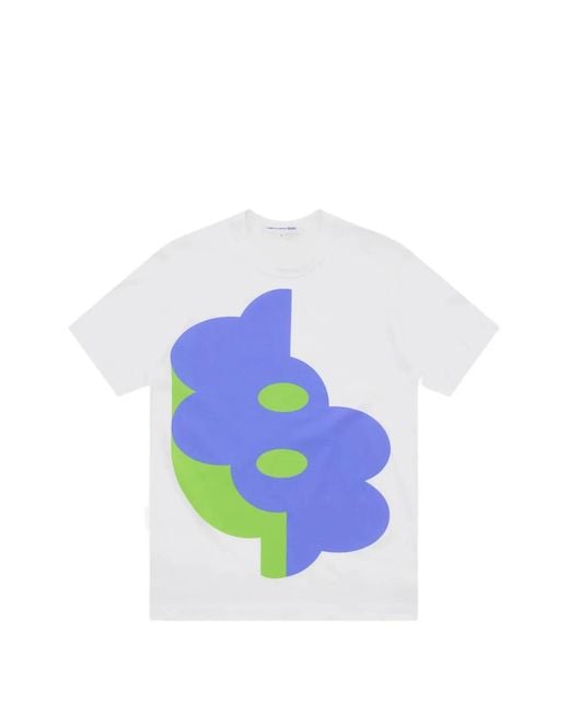 Comme des Garçons White Graphic-Print T-Shirt for men