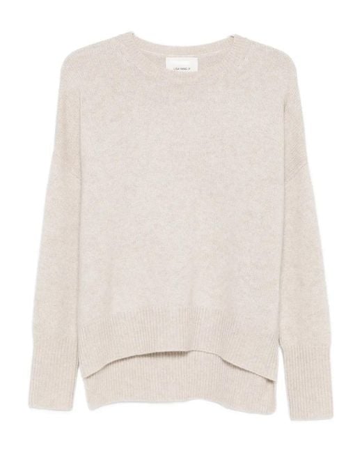 Lisa Yang Natural Mila Ribbed Sweater
