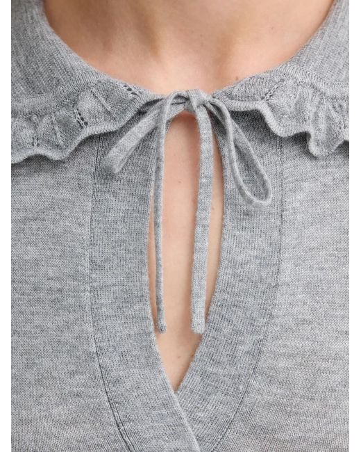 Munthe Gray Livo Tie Sweater