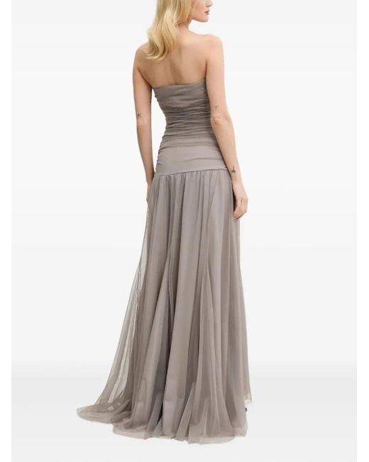 Aniye By Gray Bow-Detail Mesh Maxi Dress