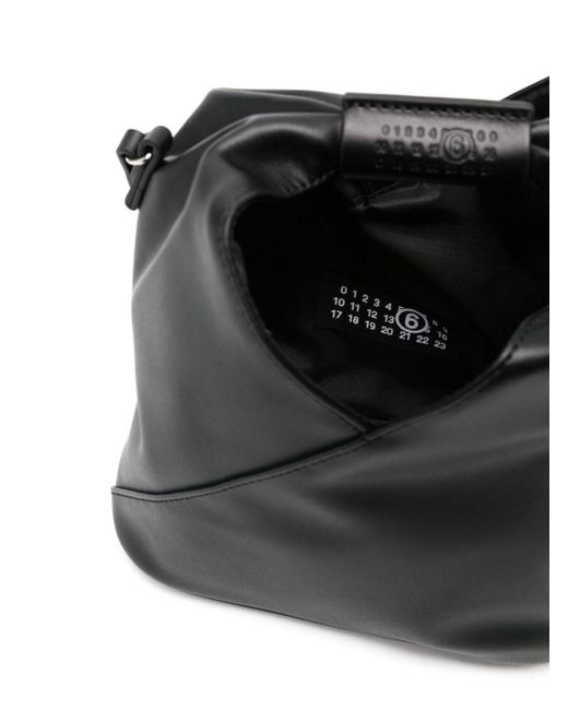 MM6 by Maison Martin Margiela Black Japanese Faux-leather Crossbody Bag