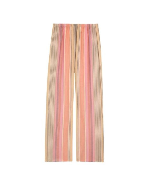 Faithfull The Brand Pink Striped Palazzo Pants