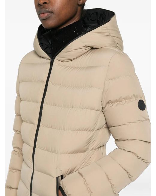 Moncler Natural Padded Logo-Patch Jacket