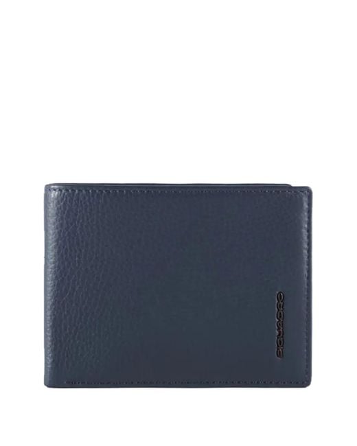 Piquadro Blue Logo-Lettering Wallet