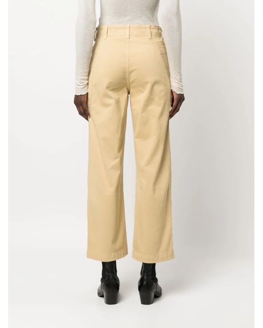 FRAME Natural Straight-Leg Utility Trousers