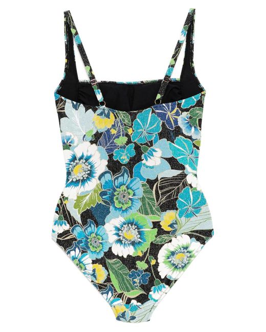 Johnny Was Green Ruched One-Piece