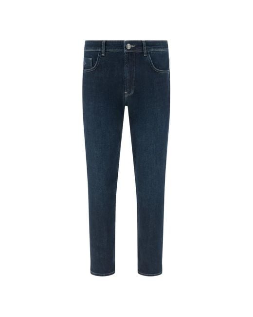 Boggi Blue Dark Stretch Denim Jeans for men