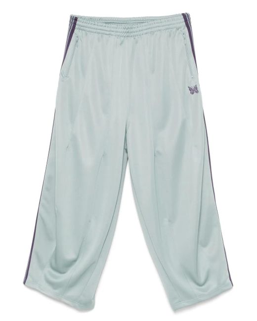Needles Blue Butterfly-Embroidered Track Pants for men