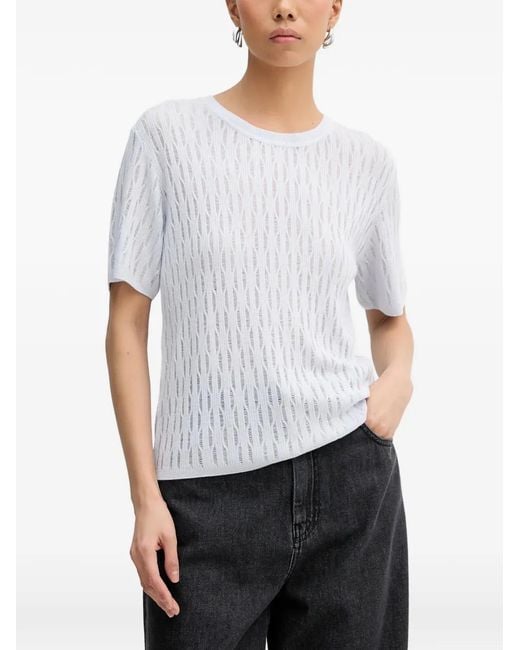 Patrizia Pepe White Short-Sleeves T-Shirt