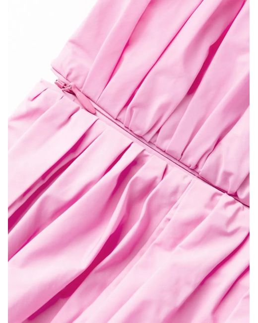 DSquared² Pink Ruched Off-Shoulder Dress