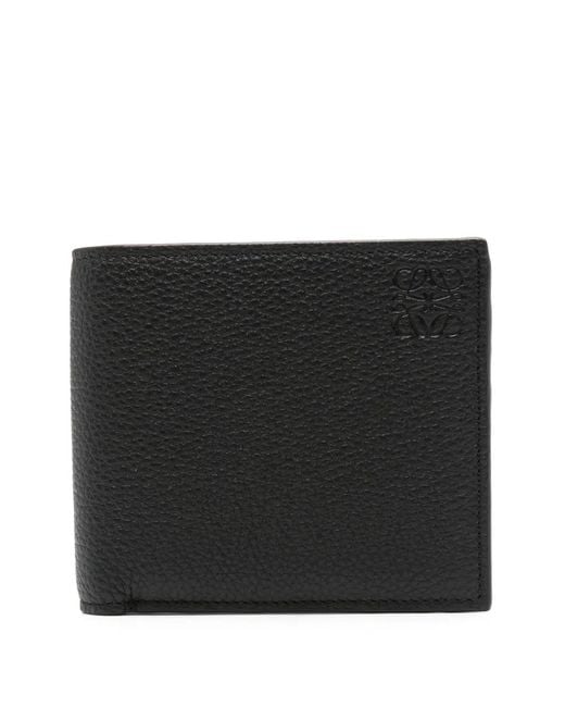 Loewe Black Bi-Fold Leather Wallet for men