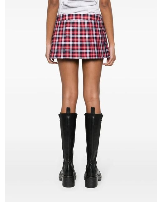 DSquared² Red 'Baby One More Time Hot' Skirt