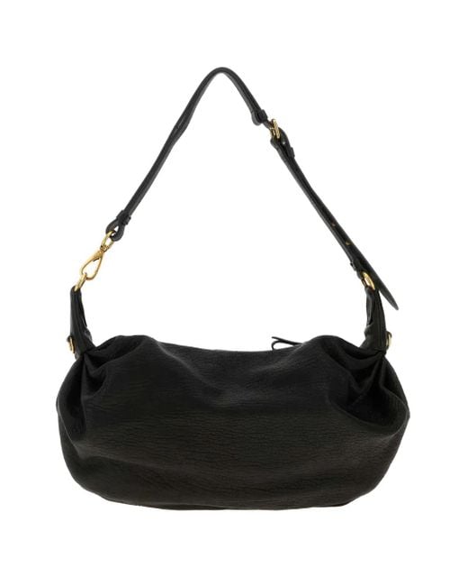 Miu Miu Black Schultertasche aus Nappaleder