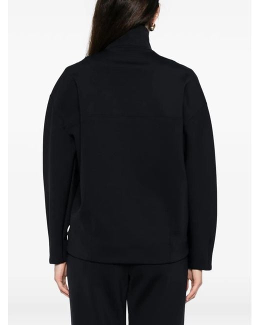 Max Mara Black Zip-Up Sweatshirt