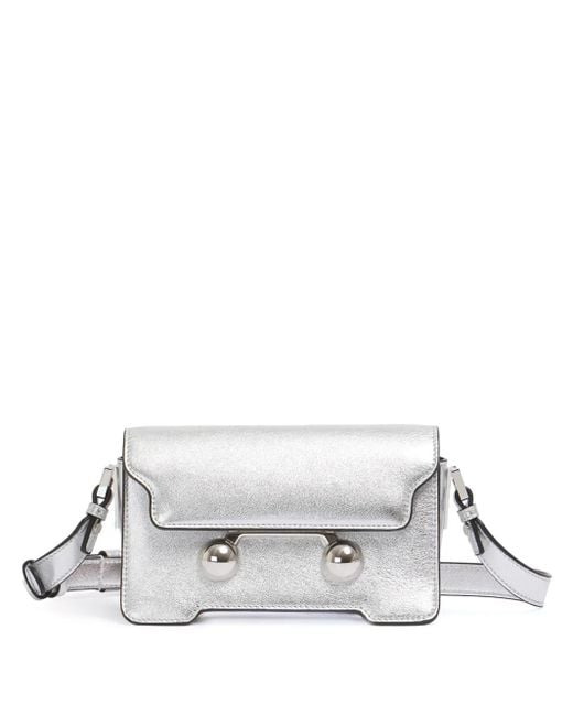 Marni White Mini Trunkaroo Shoulder Bag